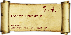 Theiss Adrián névjegykártya